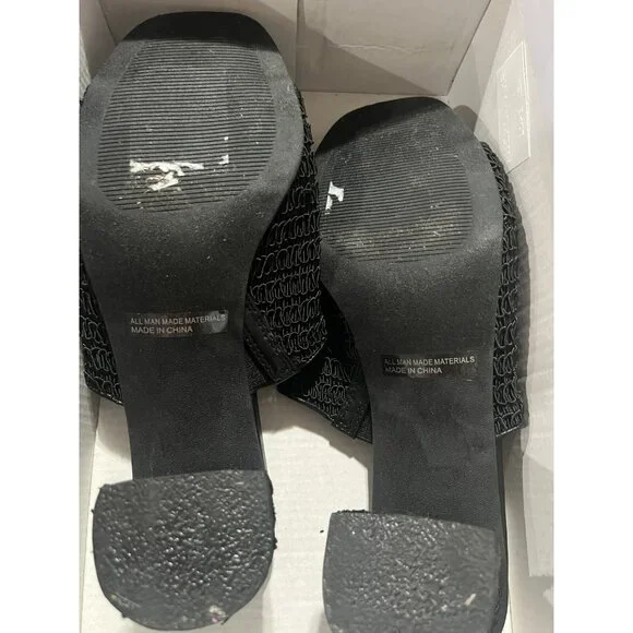 Dolce Vita Hemma Size 11 Women’s Sandals Black Color Heels Shoes Women 2 3/4 In - Picture 6 of 7